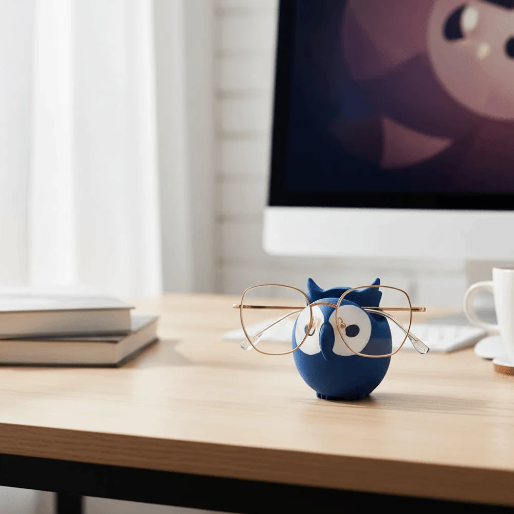 Organize Rack Cute Cat Eyeglass Holder Owl / Frog Waterproof Eyewear Display Rack 3D Printed Cartoon Ornaments Show Stand Couple