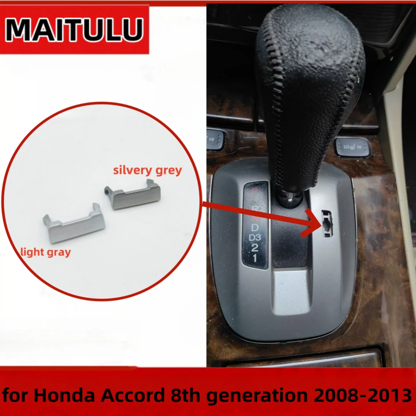 

54716TB0A81ZC Gear Lever Lock Cap Shift Shifter Lock Cover Fit for Honda Accord 2008-2013 CP1 CP2 CP3 54716-TB0-A81ZA