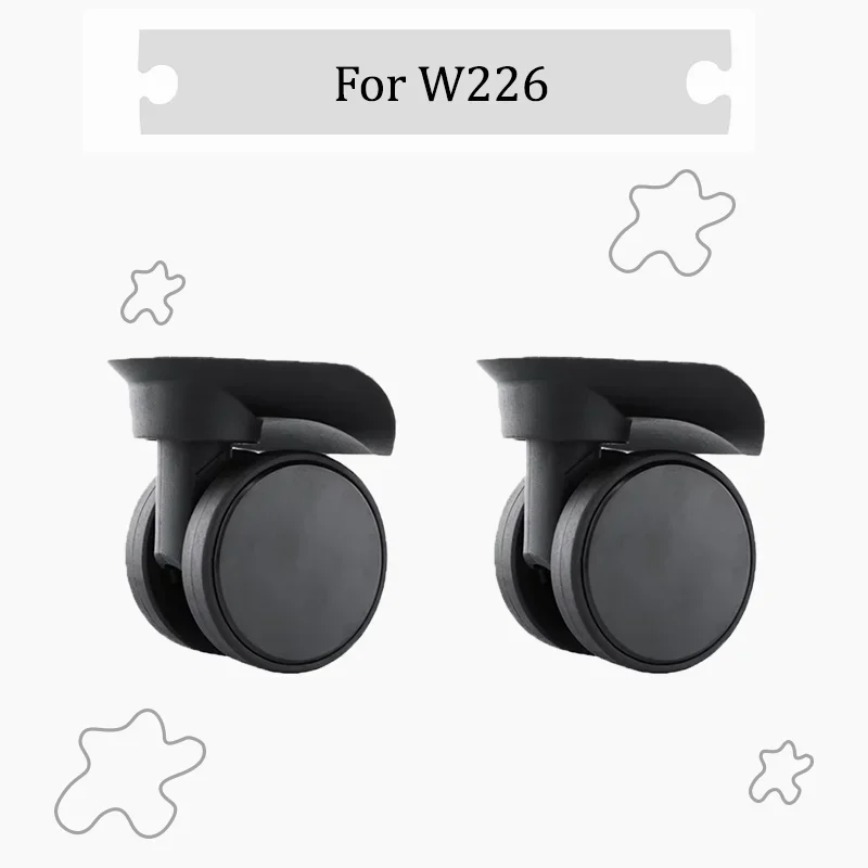 For W226 Ultra-Durable Swivel Casters Silent Design, Slip-Resistant & Pressure-Resistant Replacement Shock-Absorbing Wheels