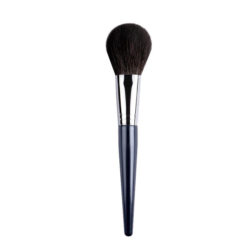 CHICHODO Makeup Brush-Milky Way Series Natural and Synthetic Hair 23Pcs Brushes-02Snow Fox+Goat Hair Flat head Powder Brush