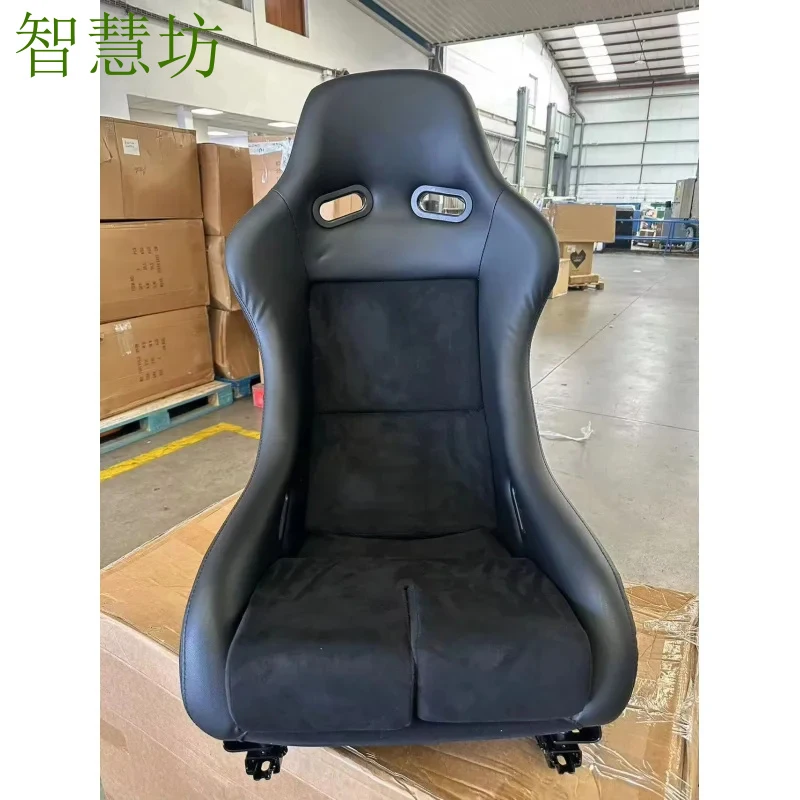 Suitable for new product Black Stitching PVC Suede Patchwork Bracket Solid Racing Seat