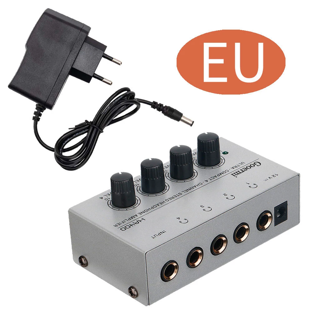 

Ha400s Mimi 4 Channel Stereo Headphone Amplifier With Volume Knob for Live Broadcasting