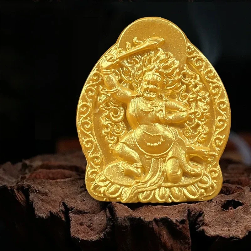 V8 Wuye Green Tara Kizo King Medicine Master God of Wealth Eight Guardian Gods White Mud Gold Rub Buddha Statue Ornament
