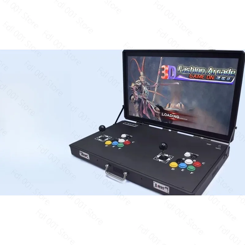 27-inch Retro Arcade Machine, Home Game Console with Joystick, Wireless Controller All-in-One Classic Arcade Cabinet