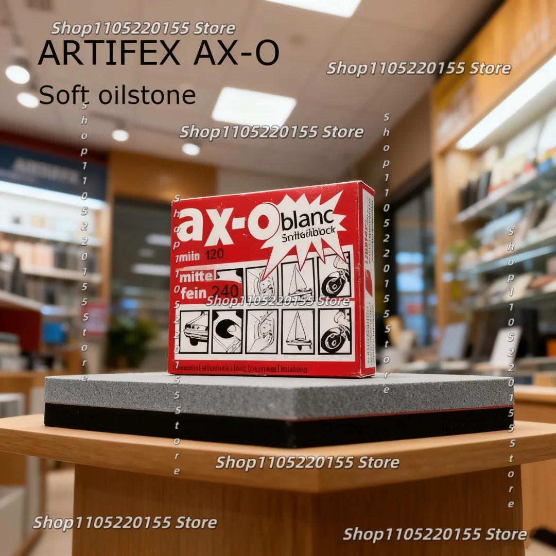 1pcs ARTIFEX AX-O Rubber Soft Oilstone for Wire Cutting Metal WEDM Polishing Block Scratch Repair Rust Removal 80x50x20mm