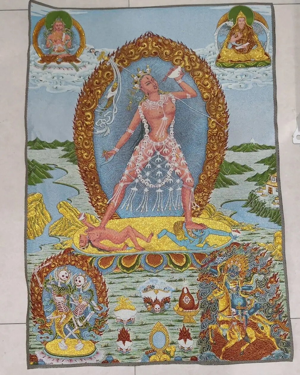 Tibetan Cloth Silk Buddhism Naropa Tradition Vajrayogini Tangka Thangka 36
