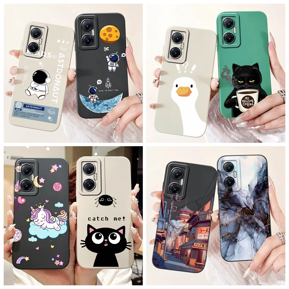 For Infinix Hot 20 Case X6826 X6826B X6826C Cover Cute Cat Astronaut Anti Fall Soft Silicone Phone Case For Hot 20 5G X666B Etui