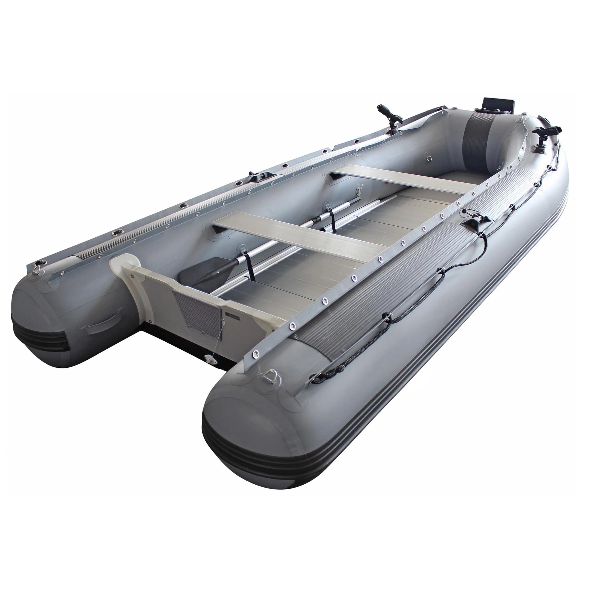 3m-4.8m Rescue Inflatable Sport Yacht Boat Stable & Folding PVC 6 Persons Capacity for Lake River & Offshore Sea Use