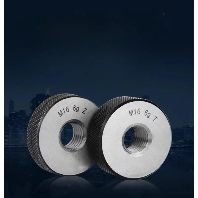 1set M2 M4 M5 M6 M8 M10 M12 M14 M16 M18 M22 M24 6g T&Z Metric Threaded Ring Gauge Measuring External Thread Pass Stop GO NOGO