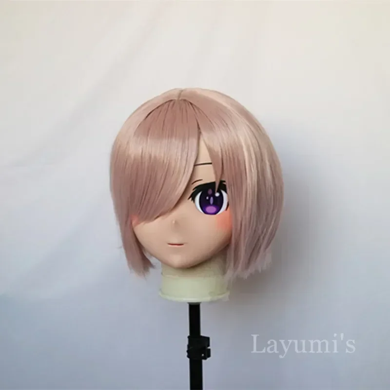 (B05) Custom Handmade Silicone Custom Full Head Mask with Backshell Party Crossdressing Silicone Anime Kigurumi Cosplay Mask