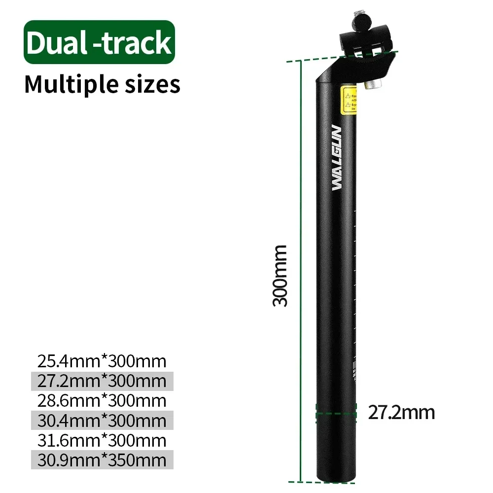 Walgun MTB Road Bike Seatpost Tube,Aluminum Alloy Superlight Seat Post,25.4 27.2 28.6 31.6 30.9mm,300mm,Bicycle Seat Tube Parts