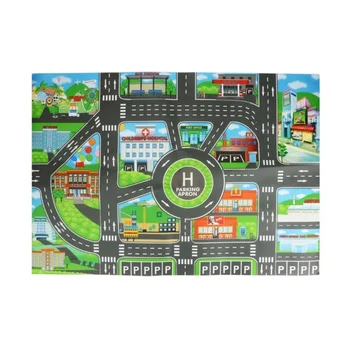 Baby Play Mat City Traffic Road Map Mat Carpet City Car Parking Lot Roadmap Traffic Signs…