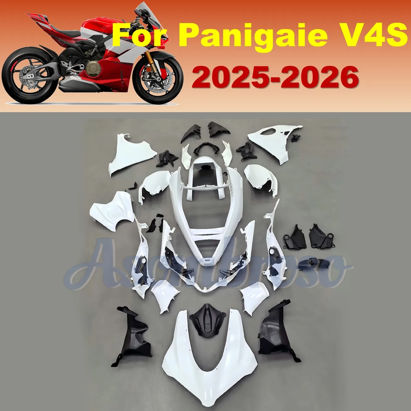 Kit di Sostituzione Carrozzeria Aftermarket in Plastica ABS per Ducati Panigale V4S 2025 2026 V4 Superbike