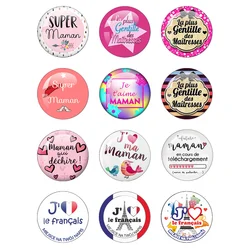 New Style, I Love Mom and Dad Cabochon Glass 12mm-40mm Round Glass Demo  Back Making  Jewelry Findings Jewelry Gifts For