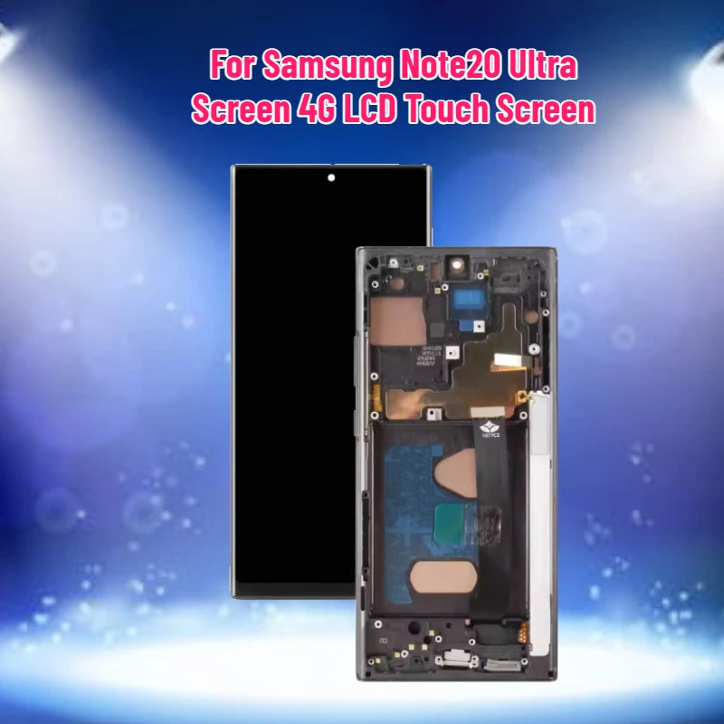

TFT LCD-дисплей для Samsung Note20 Ultra, сенсорный экран 4G с рамкой, замена экрана для Galaxy Note 20 Ultra 5G N986B