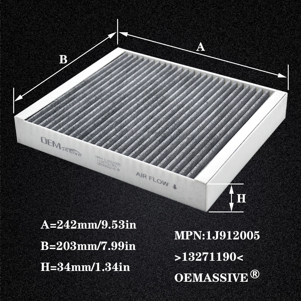 Samochodowy filtr kabinowy z węglem aktywnym do Buick Encore Chevy Sonic Trax Opel Vauxhall Mokka 13271190 13271191 52420930 52425938