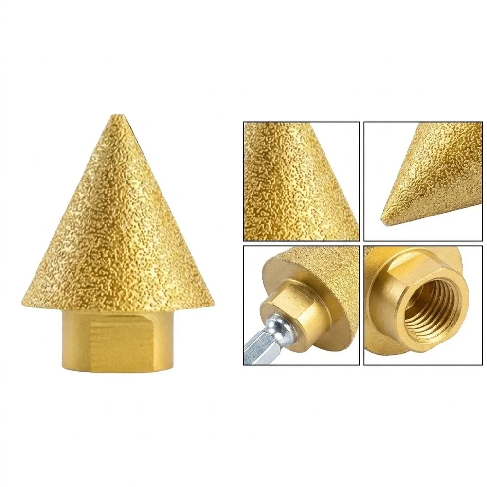 Diamond Grinding Head for M10 Internal Thread 38mm Classic 50mm Hole Opening for Tile for Stone Edge Trimming Work
