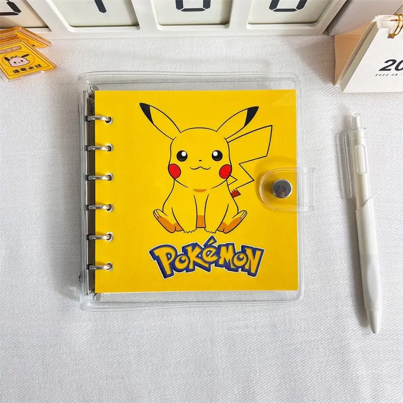 Pokemon Pikachu Detachable Notebook A7 Kawaii Cartoon Diary Book Stationery School Office Supplies Horizontal Notebook Gifts