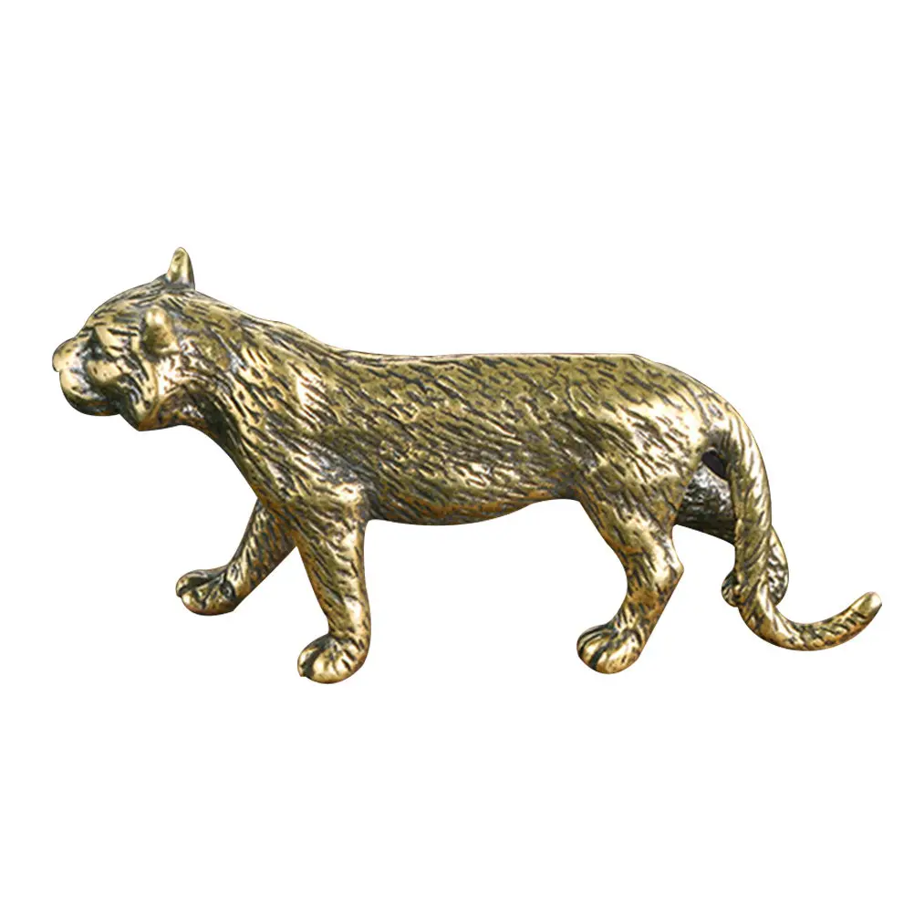 

Декоративный пресс-папье-держатель в виде тигра из латуни, износостойкий аксессуар для дома и офиса, компактный, изысканный, простой дизайн