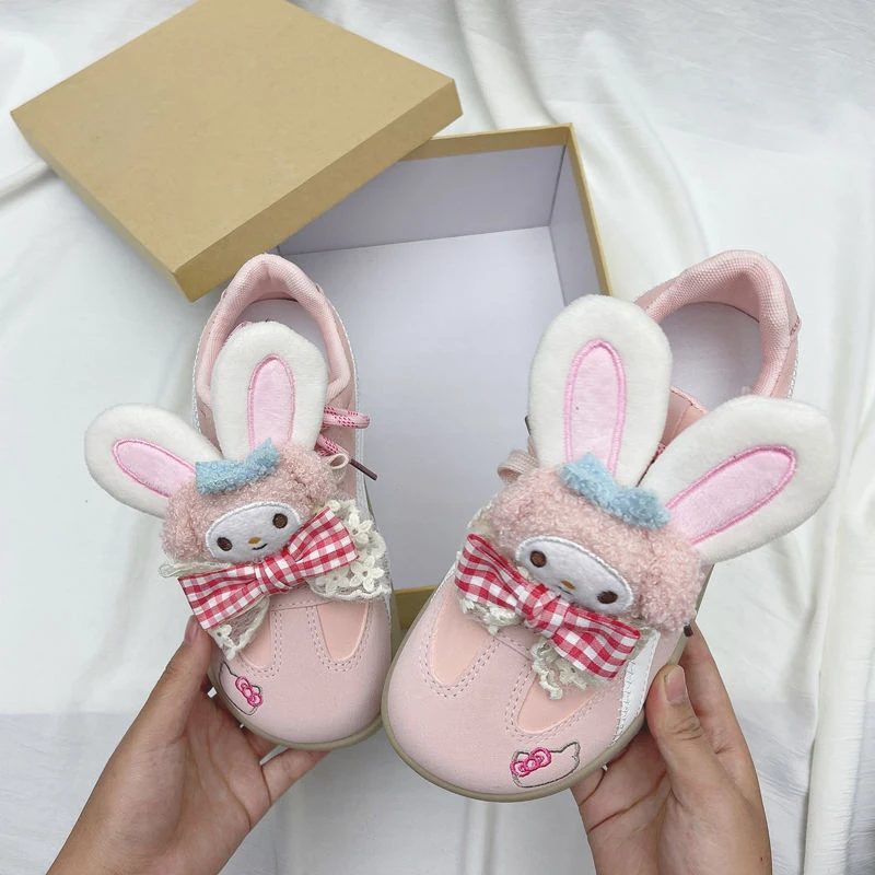 Urocze Sanrio My Melody Letnie Nowe Oddychające Uniwersalne Trampki Anime Kreskówka Dziewczęce Lekkie Antypoślizgowe Buty Codzienne
