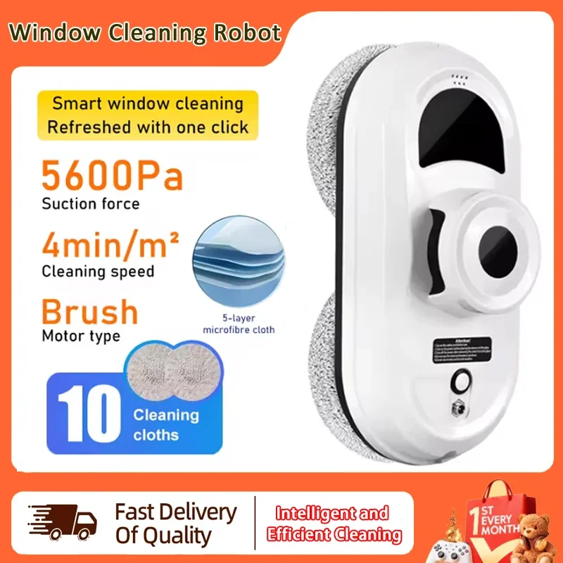 

Electric Windows Washer Glass Cleaner Window Cleaner Robot Vacuum Cleaning Remote Control For Home Cleaning Anti-Fall