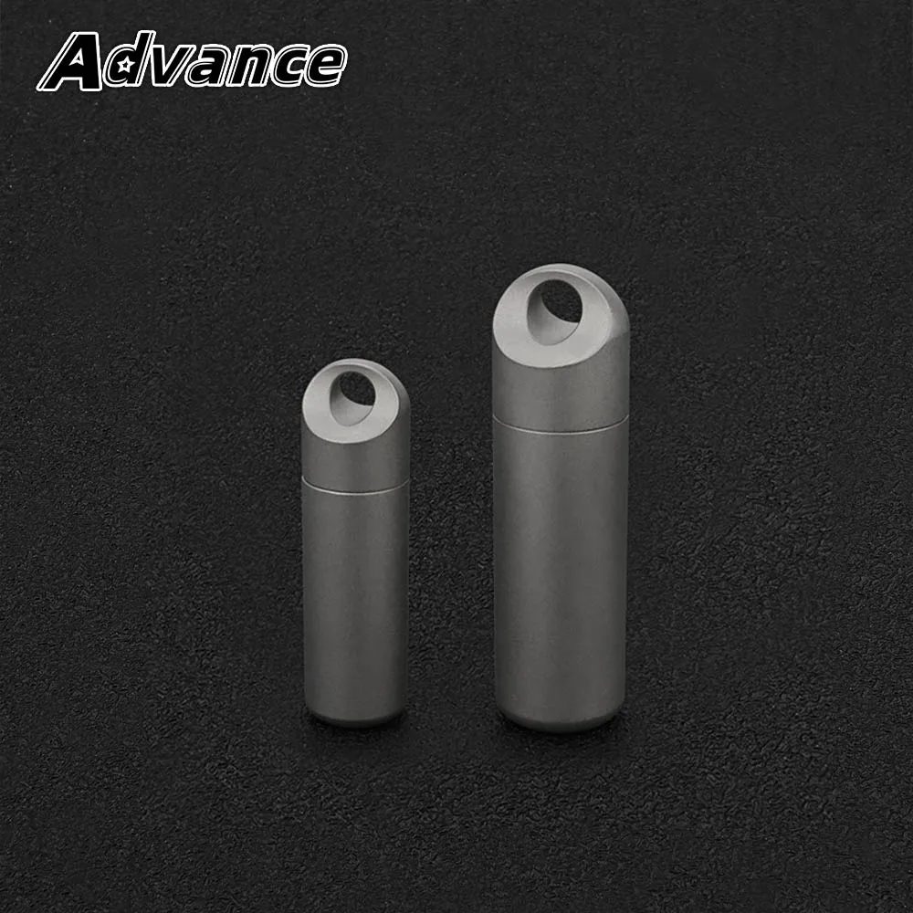 Small Storage Bottle Titanium Alloy Seal Bottle Waterproof Outdoor EDC Tool Vial