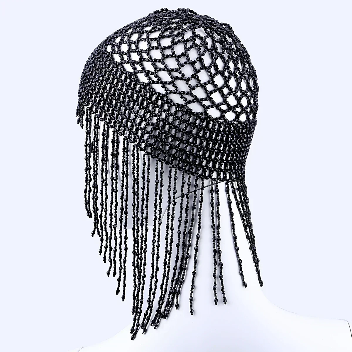 Belly Dance Headpiece Beaded Hair Accessory Adjustable Golden Egyptian Style for Women Wedding Party Costume Hairstyle Fit​