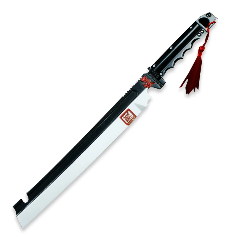 30cm/11.81in arena breakout jogo periférico kai shan espada larga arma modelo adereços handpiece faca corporal lâmina sem abrir presente do menino