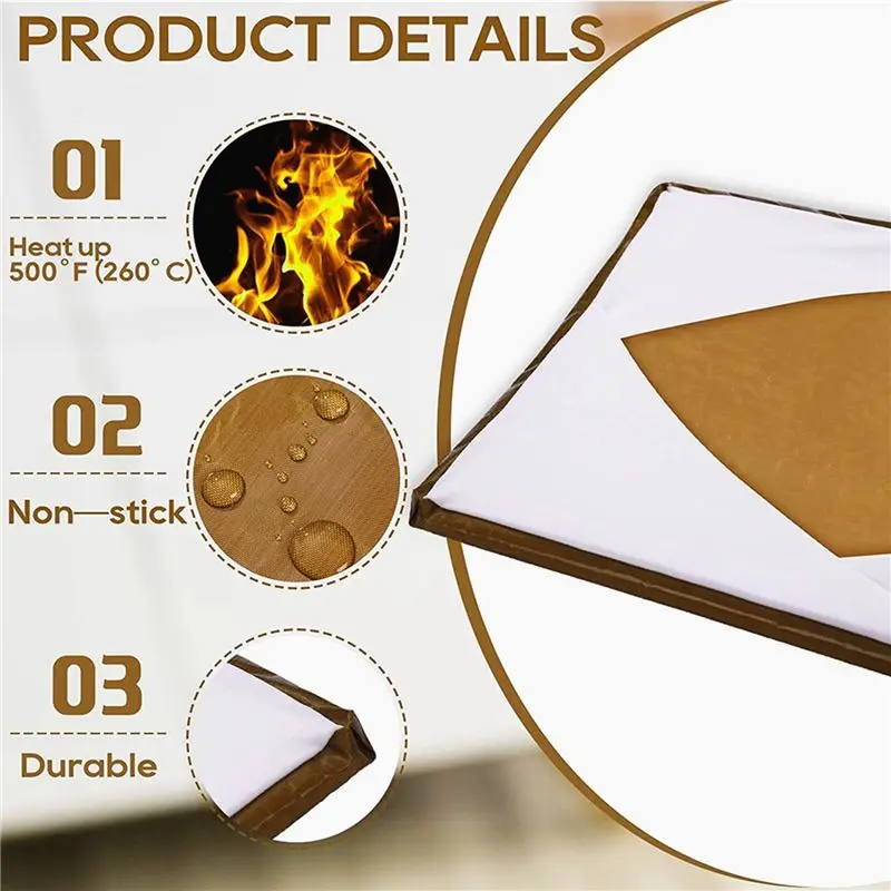 SYW-4Pcs Wrap Cover For Heat Press Platen,16X20inch Heat Resistant Reusable Sheets Pad For Sublimation Heat Pressing Machine