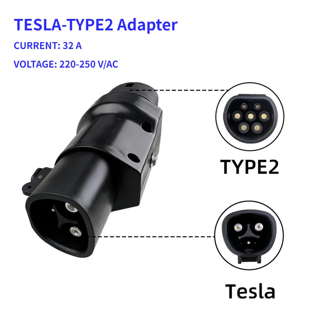 ELectric Car Charging Connector Type 1 Type2 CCS1 CCS2 to Tesla Convertor EVSE EV Charger Adapter for Tesla Model X/Y/3/S