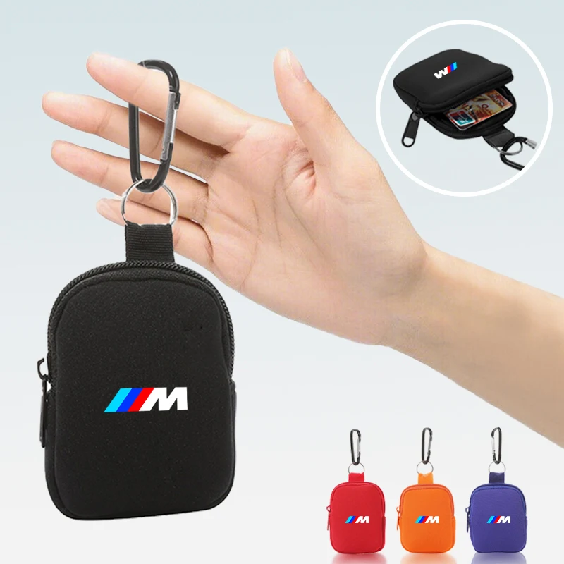 

Car Men Coin Keys holder Pouch organizer Card Bag Gift For BMW M E30 E39 E46 E90 E93 E60 F10 M5 M6 M7 X4 X5 Auto Accessories
