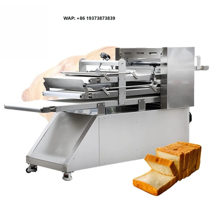 Adjustable 50-1200g Dough Weight Range Continuous Molder Machine Multi-functional Bread Toast Shaper Roller