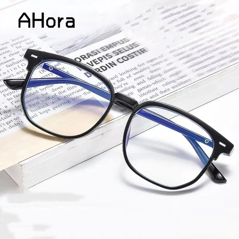 

Ahora New Blocking Blue Light Computer Reading Glasses Frame Ultralight Square Presbyopia Eyeglasses Goggles 0+1.0+1.5+2.0+4.0