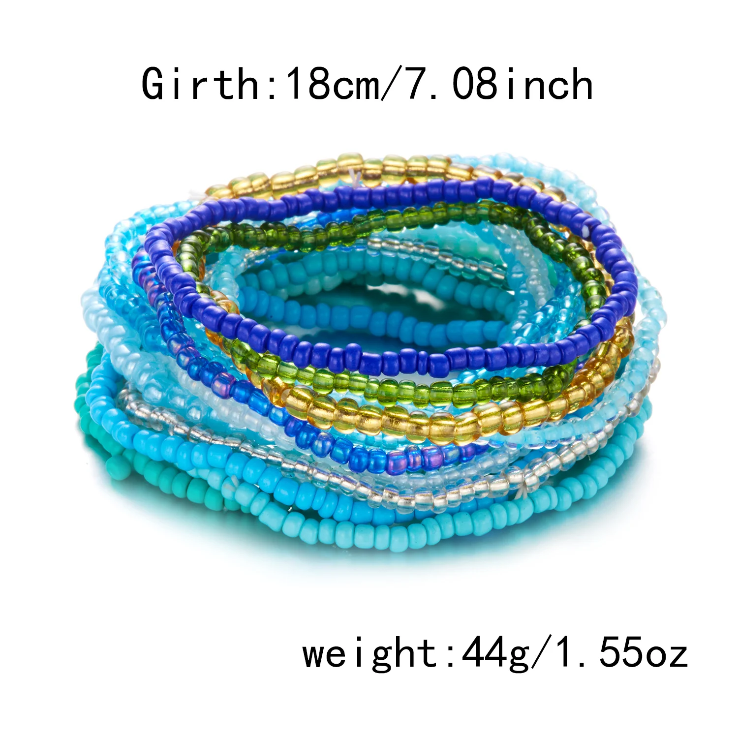 16/20 Pcs/set Bohemian Colorful Rice Beads Bracelets for Women Summer Beach Style Beaded Bracelet Travel Holiday Jewelry - view 6