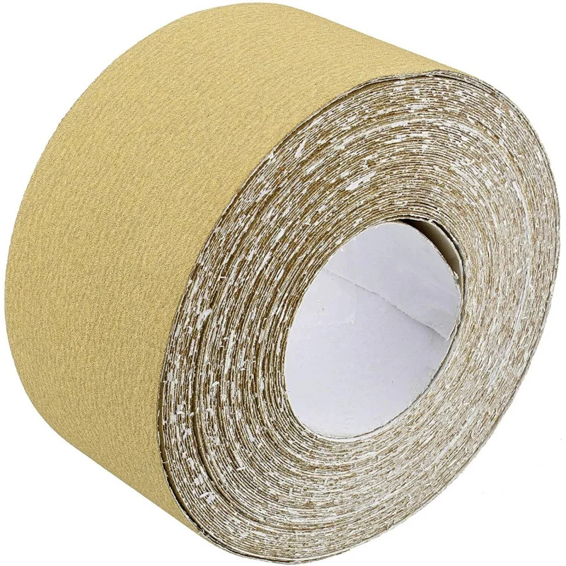 1roll-set 10sets-carton 2-3/4 ''x20yd 120 grit sticky back PSA self adhesive sandpaper roll abrasive tools for sanding