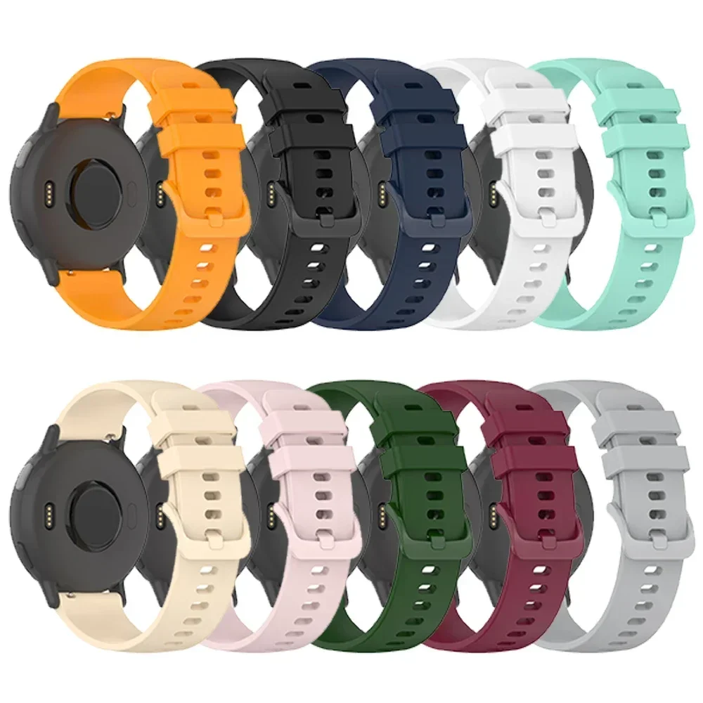 20 22mm Wristbands for Garmin Vivoactive 5 4 Strap Forerunner 265 255 165 Venu 3 Sq 2 Plus Sports Silicone Replacement Bracelet