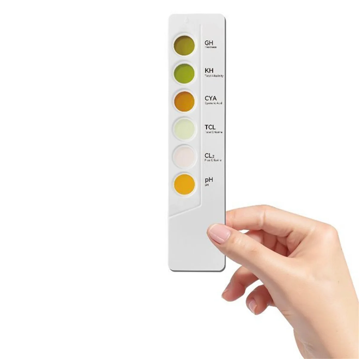 Y31A 6 en 1 Kit de prueba de agua SPA PH//GH/CYA// Medidor de PH del cloro para pruebas de productos químicos de agua para SPA y jacuzzi