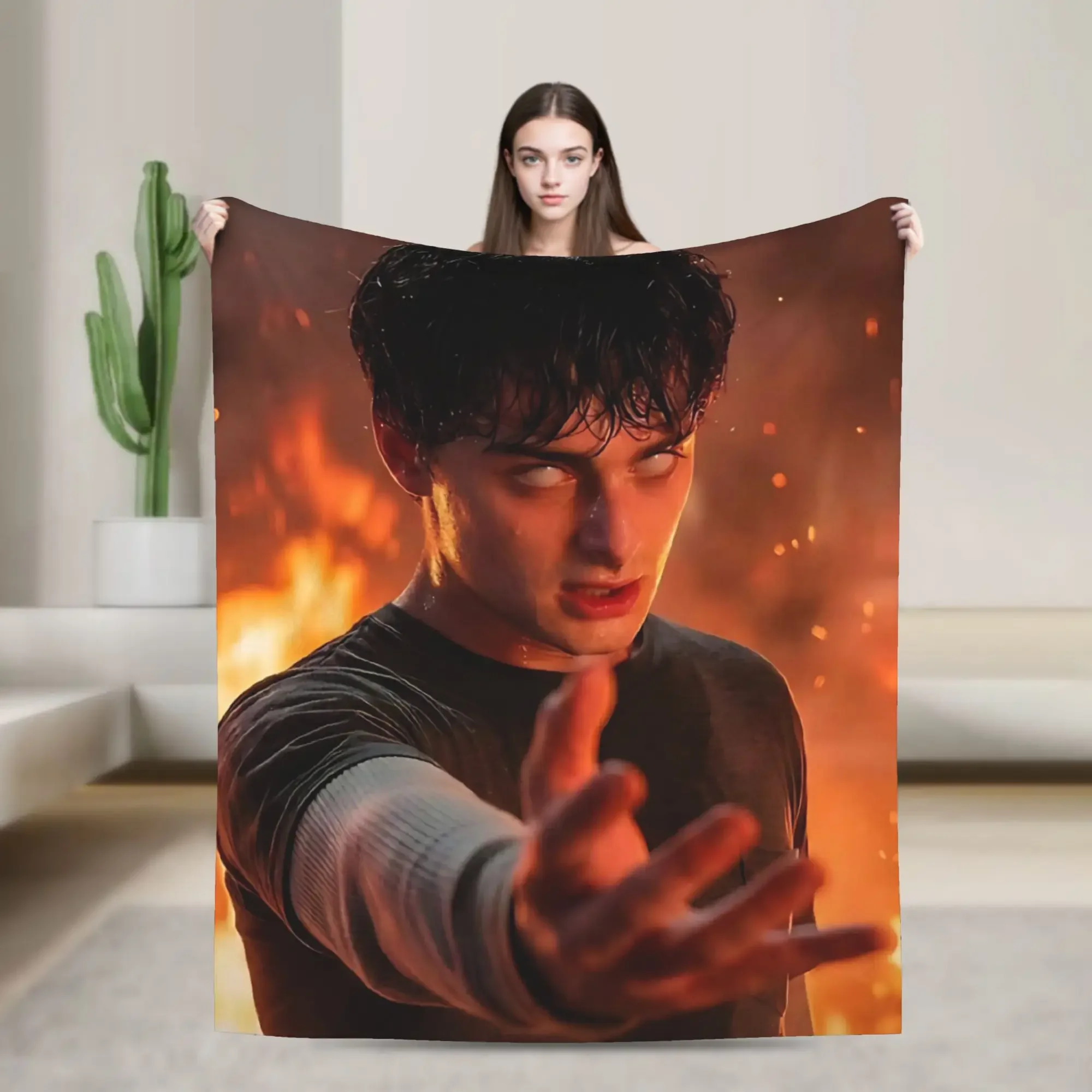 

Horror TV Will Byers Super Soft Blanket for Couch Bed Travel Flannel Throw for Sofa Chair Car Home Decor