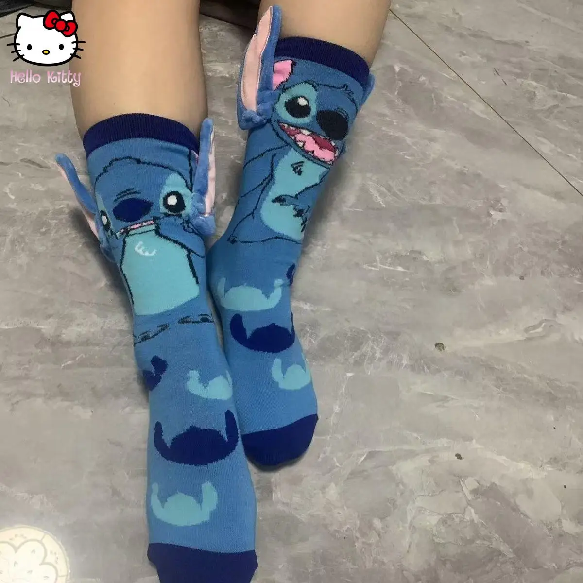 

Милые стежки, креативные носки с мультяшной вышивкой, забавные длинные носки в стиле аниме, милые носки для косплея, удобные носки, кавайные удобные модные носки