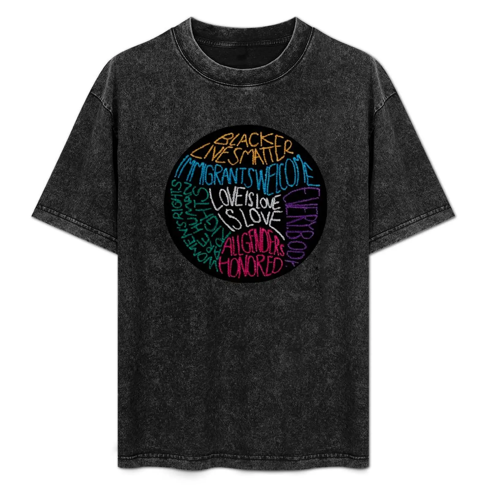 

What We Believe Embroidery-based Art T-Shirt Casual Daily Graphic Tee