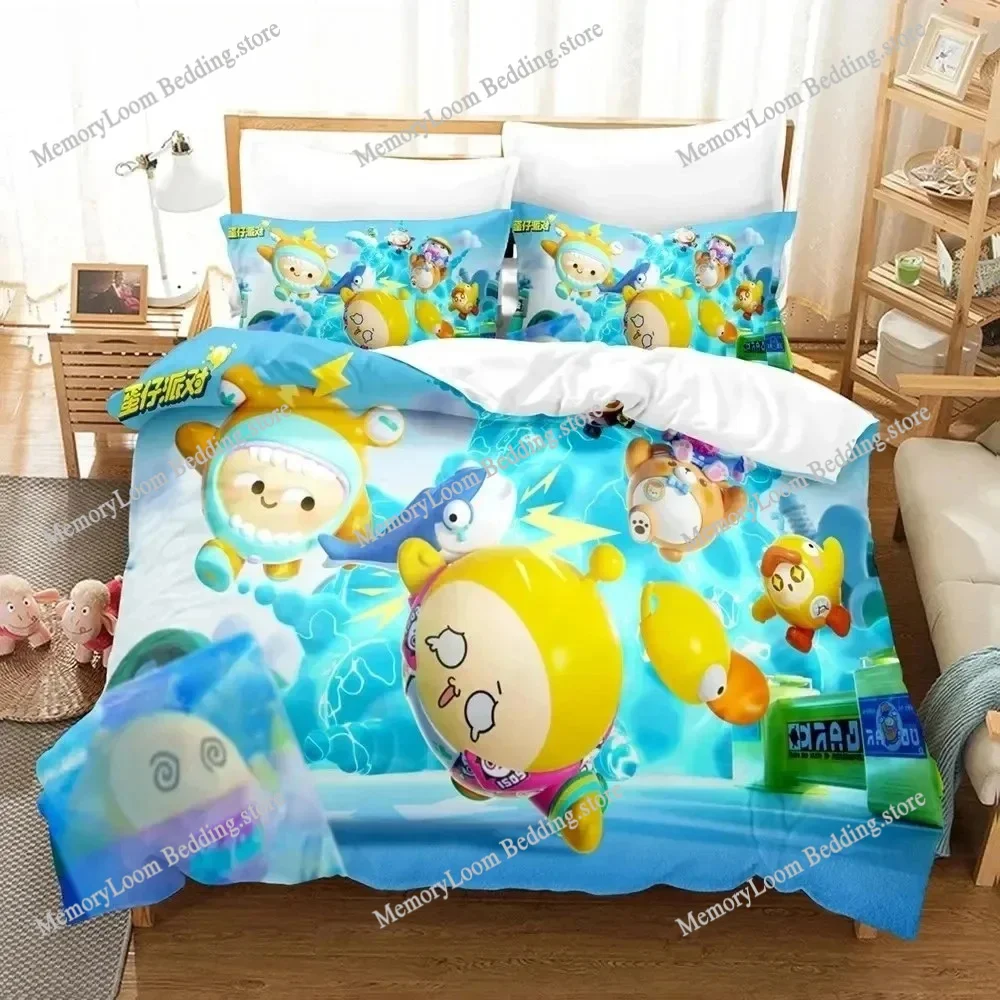 

Eggy Party Bedding Set Pillowcases Single Twin Full Queen King Boys Bed Linen 3d Printed Game Eggy Duvet Covers