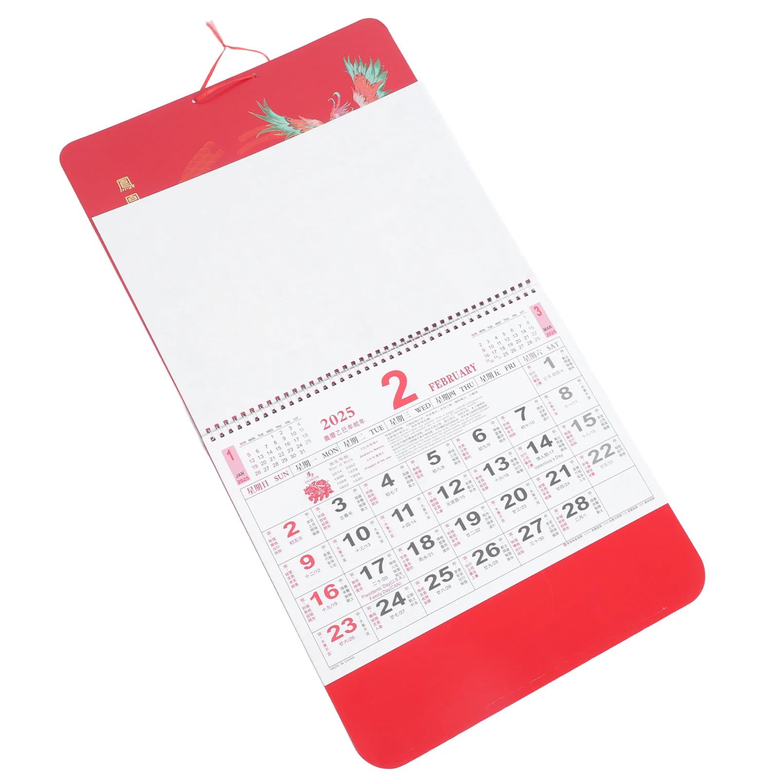 تقويم حائط شهري 2025، تصميم كلاسيكي، طباعة واضحة للمهرجانات التقليدية، ديكور معلق للعام الصيني الجديد
