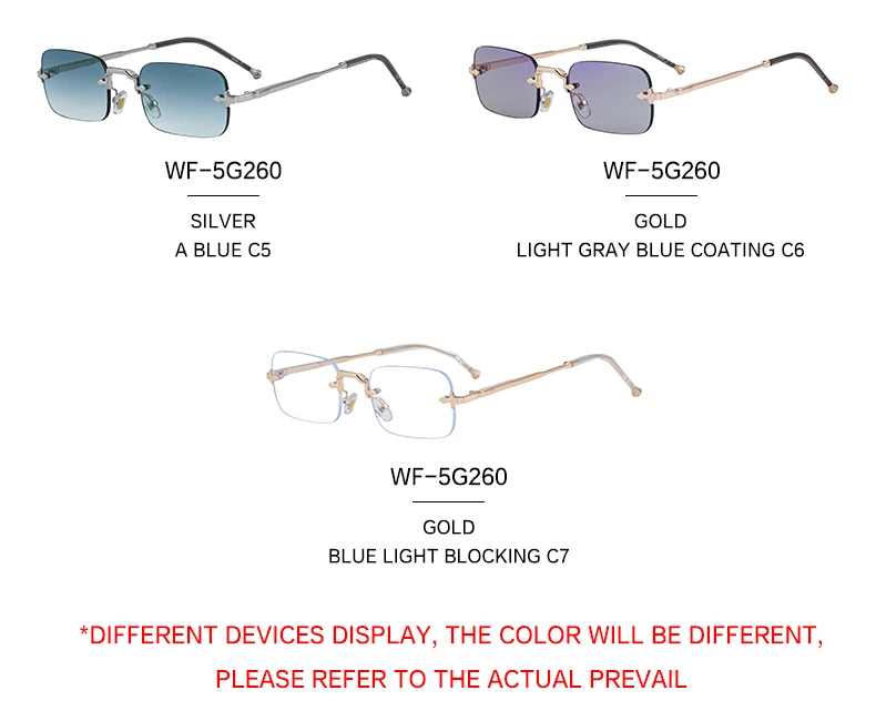 Kleine Rahmen Rechteck Randlose Punk Sonnenbrille Männer 2025, Luxus Marke Vintage Metall Sonnenbrille Für Männliche Klassische Shades UV400 – Detail 15
