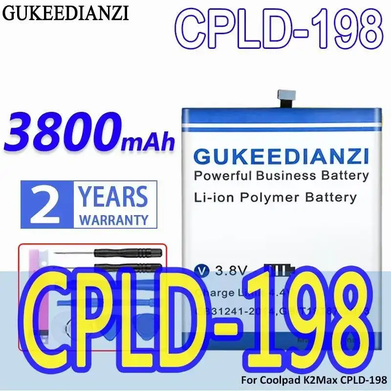 

Аккумулятор мобильного телефона 3800 мАч для Coolpad K2 Max Cpld-198 Хорошая низкотемпературная производительность