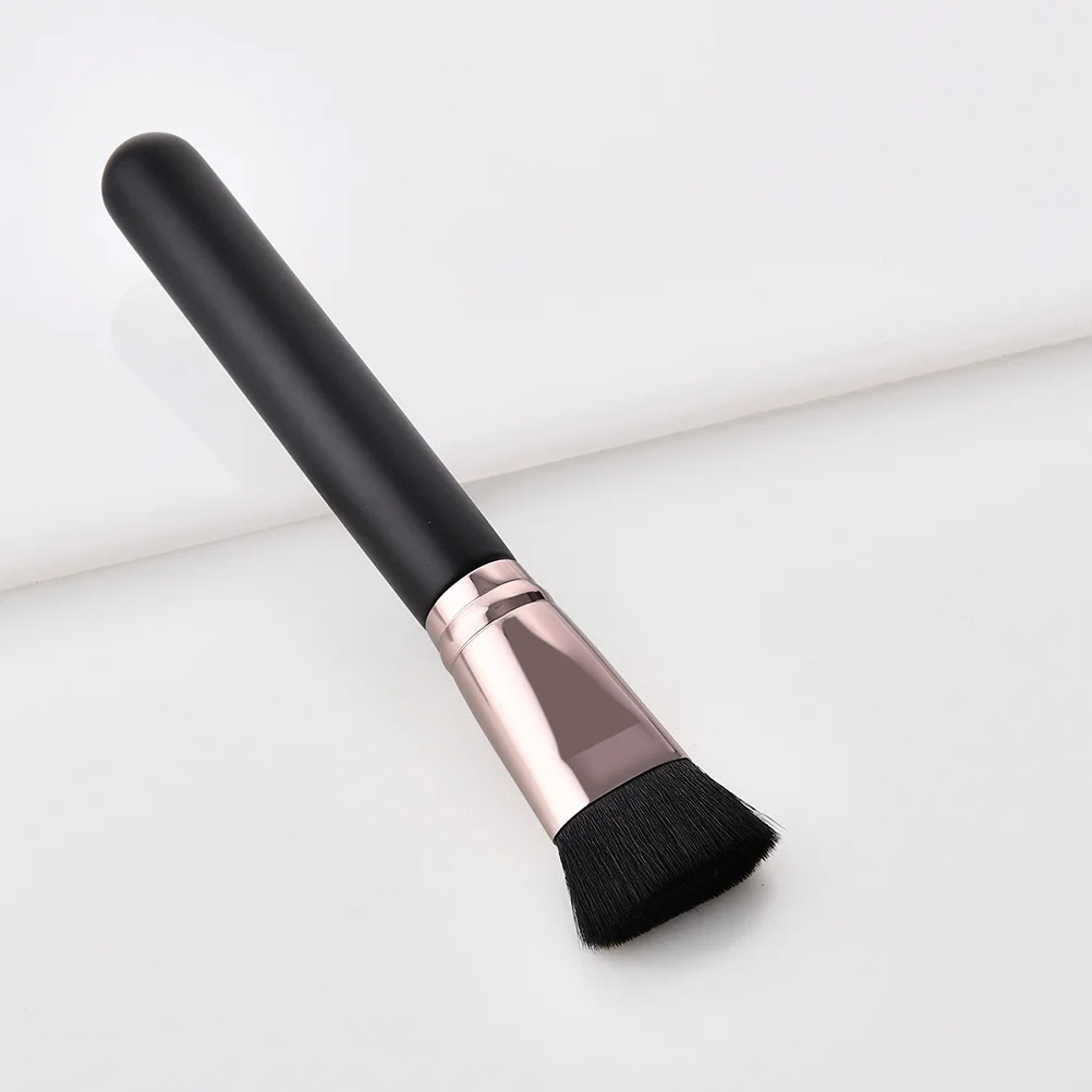 PVC 플랫 파운데이션 합성모 부드러운 메이크업 적용을 위한 우아한 화장품 브러시 세트 헤어 빠짐 없음 완벽한