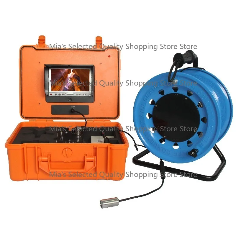 

100m 200m 300m Drilling Camera 7'' Screen Deep Water Well Imaging Camera Borehole Inspection Camera
