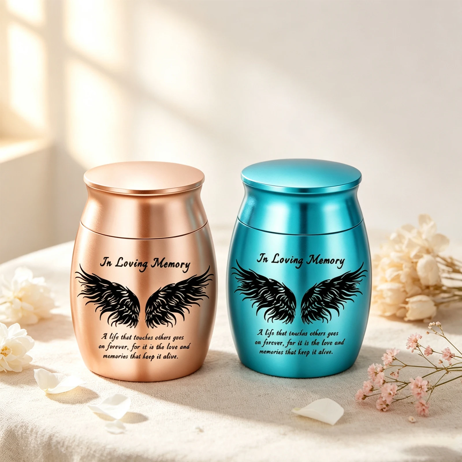 Small Cremation Urn for Human Ashes Mini Memorial Keepsake Funeral Cremation Urns for Adults Ashes Holder of Loved Ones or Pets