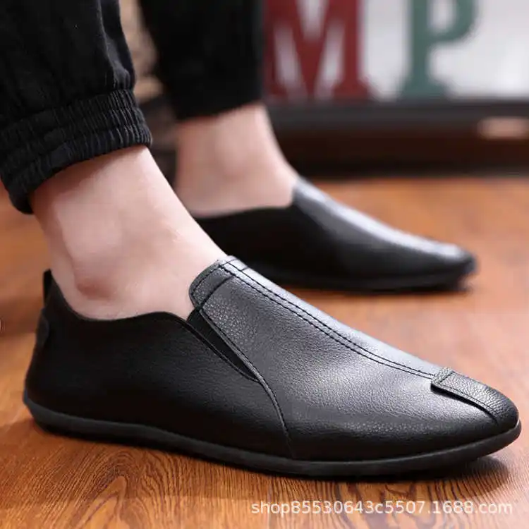 2024 New Spring and Autumn Season Men's Breathable Soft Sole Leather Casual Shoes Classic Ultra Lightweight Outdoor Sports Shoes