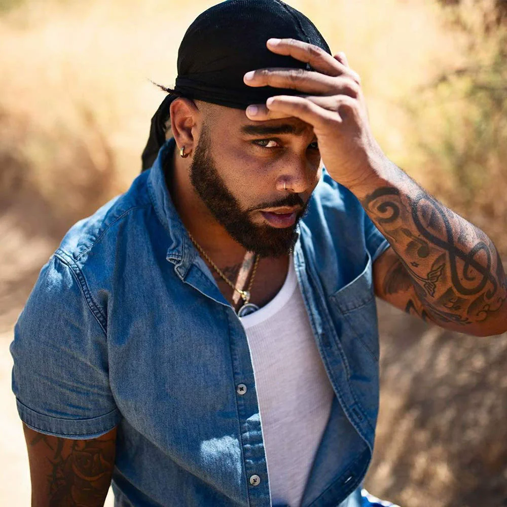 3 قطعة/الوحدة الرجال حريري Durag ذيل طويل القراصنة قبعة عقال عمامة قبة موجة قبعة للجنسين غطاء شعر مستعار شريط مرن الساتان بونيه