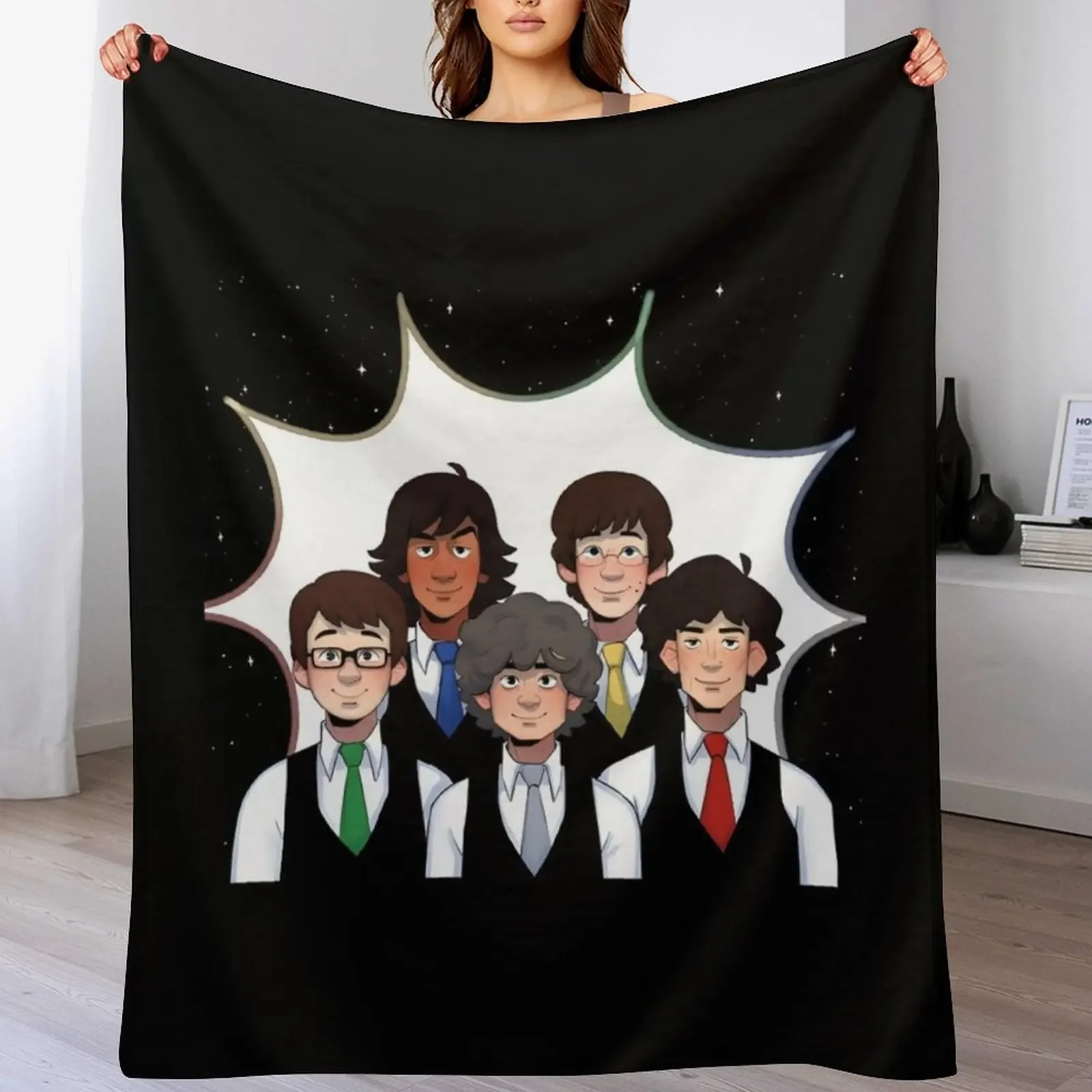 

Tally hall anime art Throw Blanket Outdoor Soft Blanket for Picnic Beach Camping